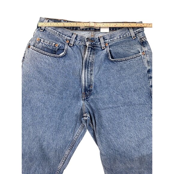 Gap Blue Jeans Easy Fit 36x30 Mens 100% Cotton Denim Made In Mexico - Picture 8 of 13